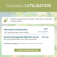 Ashwagandha Bio KSM-66 Extrait 345 mg