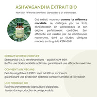 Ashwagandha Bio KSM-66 Extrait 345 mg
