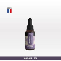 Huile CBD l’intense Spectre complet NOVALOA 5% cassis, fabriquée en France, idéale pour soulager stress, douleurs et troubles du sommeil.