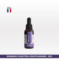 Huile CBD l’intense Spectre complet NOVALOA 20% saveur bonbons violettes et fruits rouges, idéale pour stress, douleurs et sommeil
