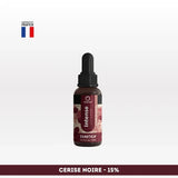 Huile CBD l’intense Spectre complet NOVALOA Cerise Noire 15%, fabriquée en France, idéale pour soulager stress, douleurs et troubles du sommeil.