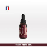 Huile CBD l’intense Spectre complet NOVALOA Cerise Noire 20%, fabriquée en France, idéale pour soulager stress, douleurs et troubles du sommeil.