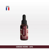 Huile CBD l’intense Spectre complet NOVALOA Cerise Noire 60%, fabriquée en France, idéale pour soulager stress, douleurs et troubles du sommeil.