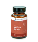 Complément alimentaire Énergie Ginseng Rouge de Nootrolab en flacon de 60 gélules, stimulant naturel pour vitalité et performances cognitives.