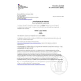 Attestation officielle de déclaration du complément alimentaire Cérebro + Tonic Cérébral délivrée par la DGAL en France.