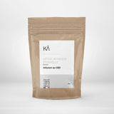 Tisane Détox CBD Bio KAFRANCE en sachet kraft de 30g, infusion bien-être pour digestion et détente naturelle, 100% fabriquée en France.