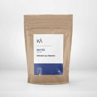 Tisane CBD Nuitée - Sommeil Paisible en sachet kraft de 30g, infusion bio au chanvre sans théine pour favoriser un sommeil réparateur.
